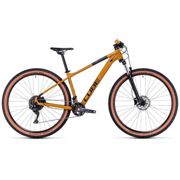 Bicicleta de montaña CUBE Aim Ex 2023 Caramel & Black / Transmisión 1x10 velocidades