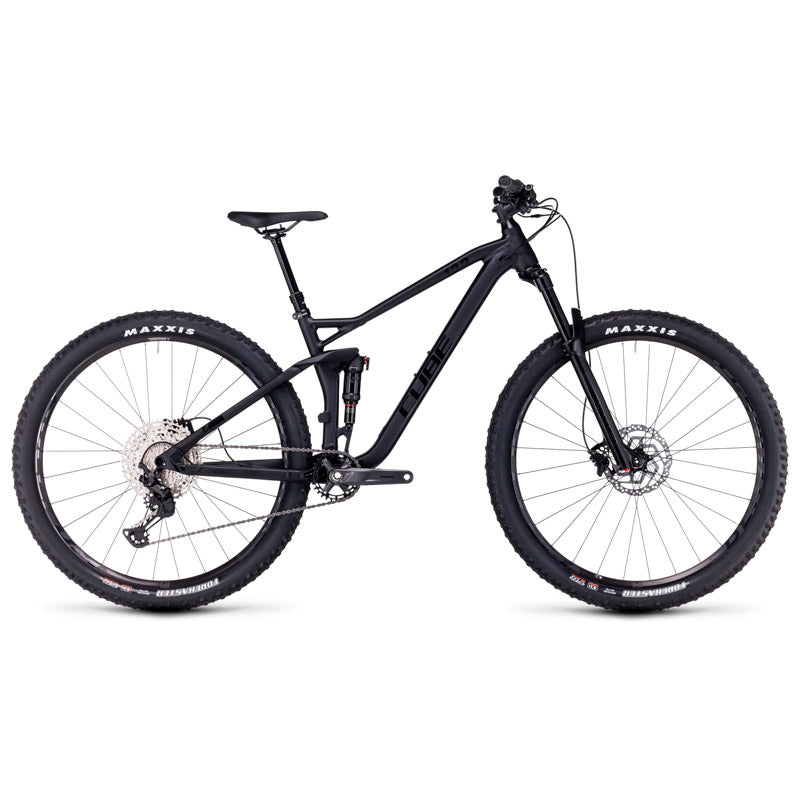 Bicicleta de montaña CUBE Stereo ONE22 Race black anodized