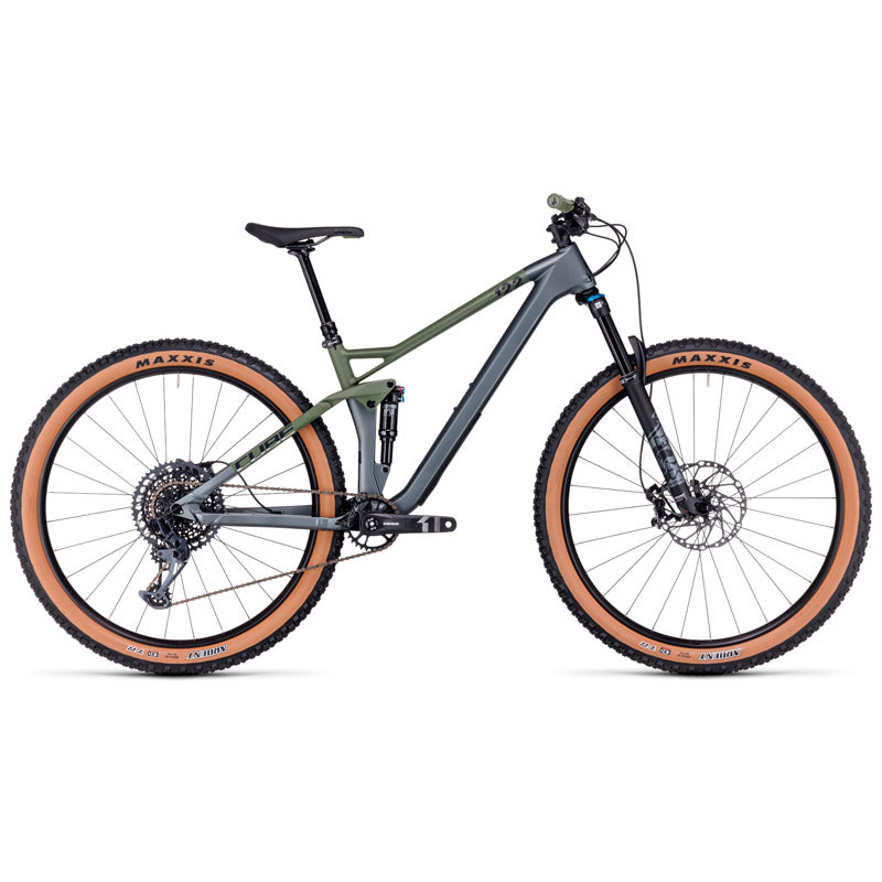 Bicicleta de montaña CUBE Stereo ONE22 HPC TM flashgrey'n'olive