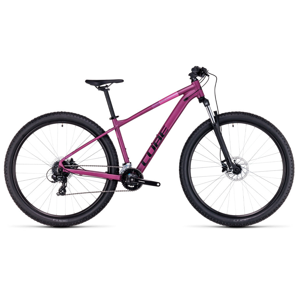 Bicicleta de MTB CUBE Access WS Darkpurple'n'Pink 2x8 velocidades