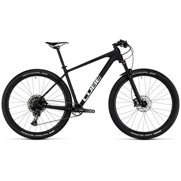 Bicicleta de montaña CUBE Reaction C:62 One 2023 Carbon & White / Transmisión 1x12 velocidades / Cuadro de Carbono / Horquilla de aire