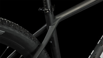 Bicicleta de montaña CUBE Reaction C:62 One 2023 Carbon & White / Transmisión 1x12 velocidades / Cuadro de Carbono / Horquilla de aire