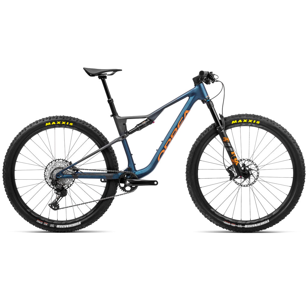 Bicicleta de montaña ORBEA Oiz H10 Moondust Blue-Leo Orange