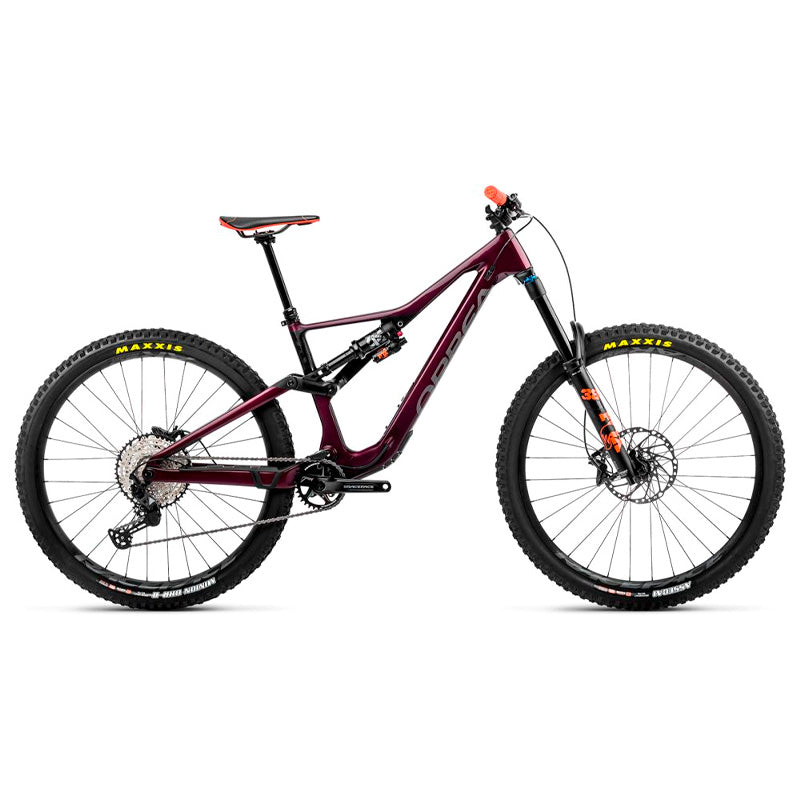Bicicleta de montaña ORBEA Rallon M20 2023 Metallic Mulberry (Gloss) Black (Matt) / Horquilla Fox 38 Float Performance 170 mm / Shock FLOAT X Performance 160 mm