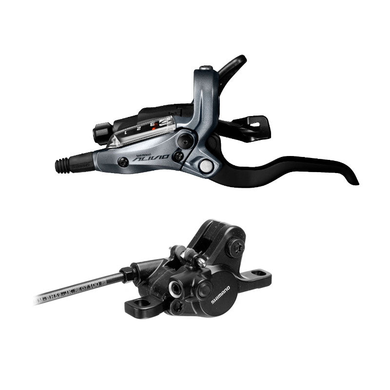 Freno hidráulico delantero SHIMANO MT400 con palanca de freno/cambio S