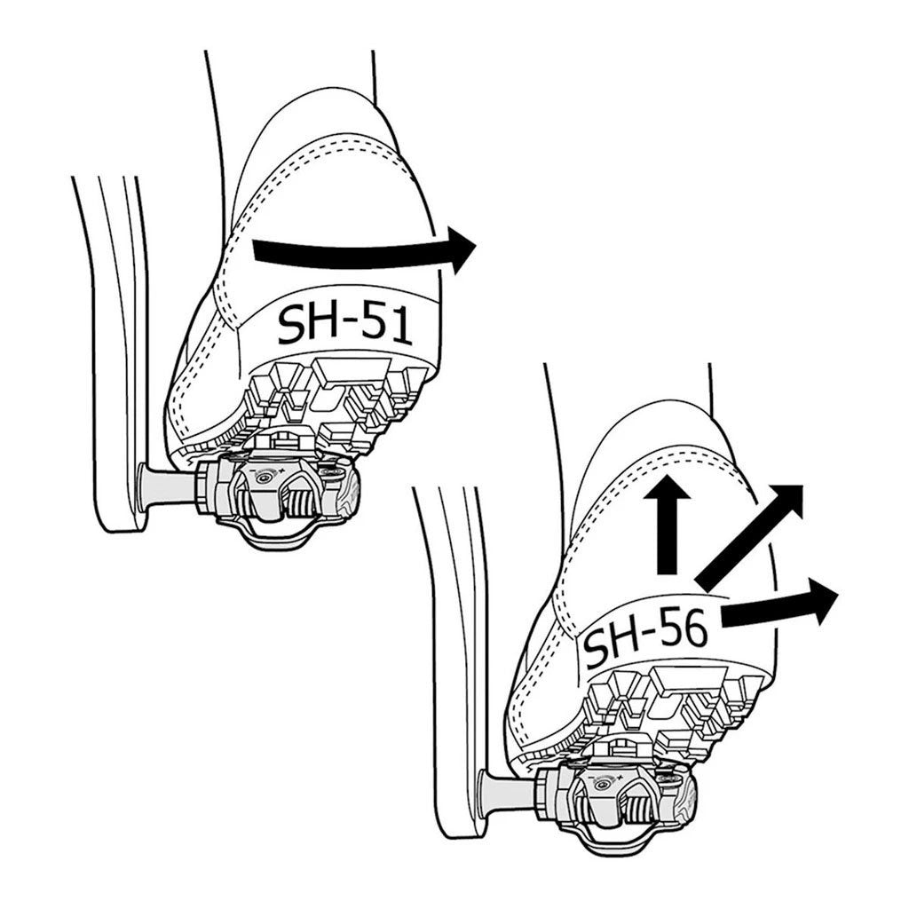 Placas / Calas SHIMANO SM-SH51 para MTB / Unidireccional