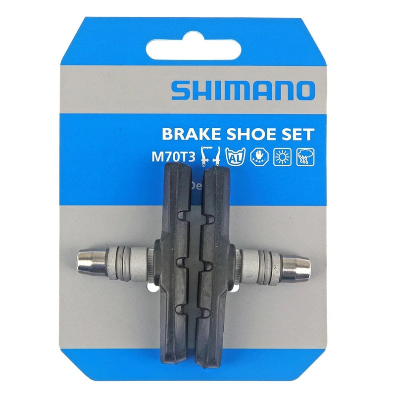 Zapatas de Freno V-Brake SHIMANO M70T3 con Tuerca y Arandela (Par)