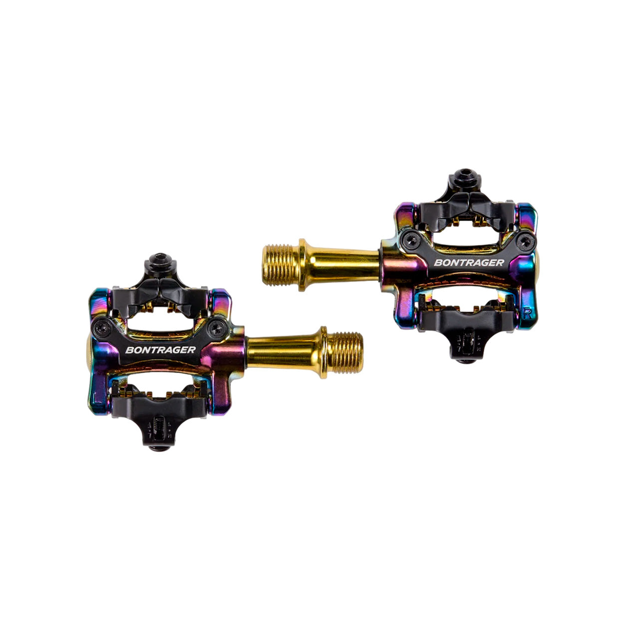 Pedal Bontrager Comp MTB | Color Gold-Purple | Acabado anodizado