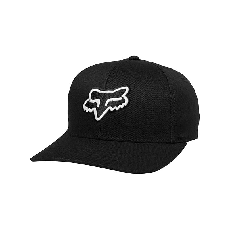Gorra FOX Flexfit Legacy Negro Logo Blanco