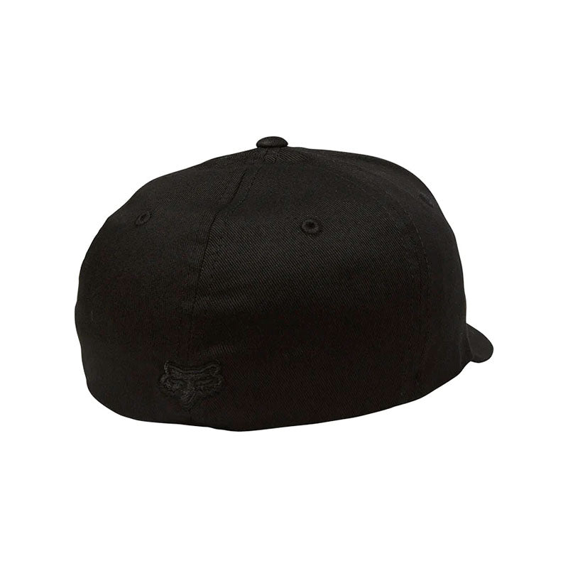 Gorra FOX Flexfit Legacy Negro Logo Blanco