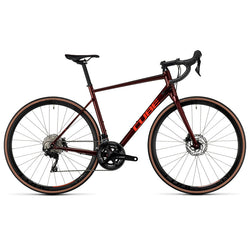 Bicicleta de ruta CUBE Attain SLX Deepred'n'Red 2023 / Transmisión 2x11 velocidades