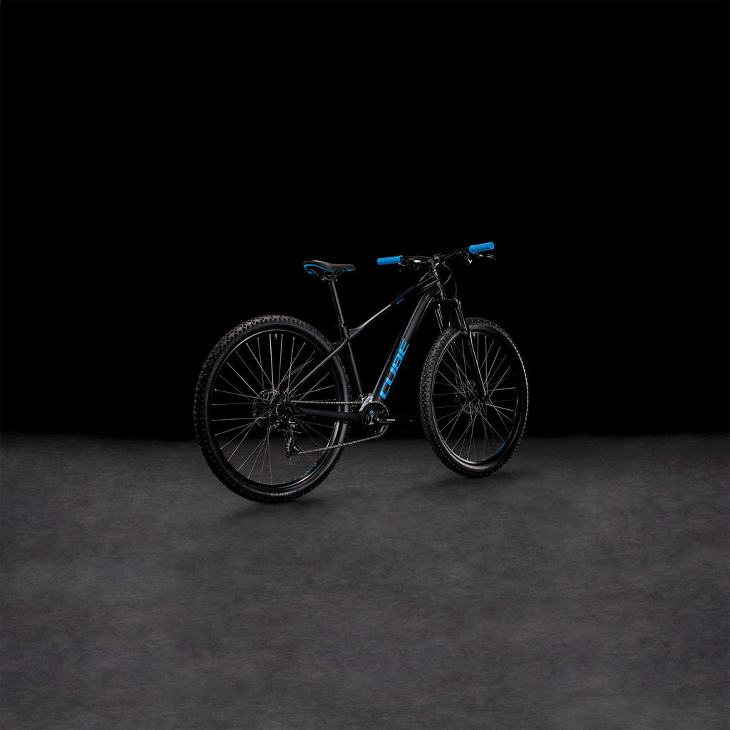 Bicicleta de MTB CUBE Aim Black n Blue Transmisi n 2x8 velocidades