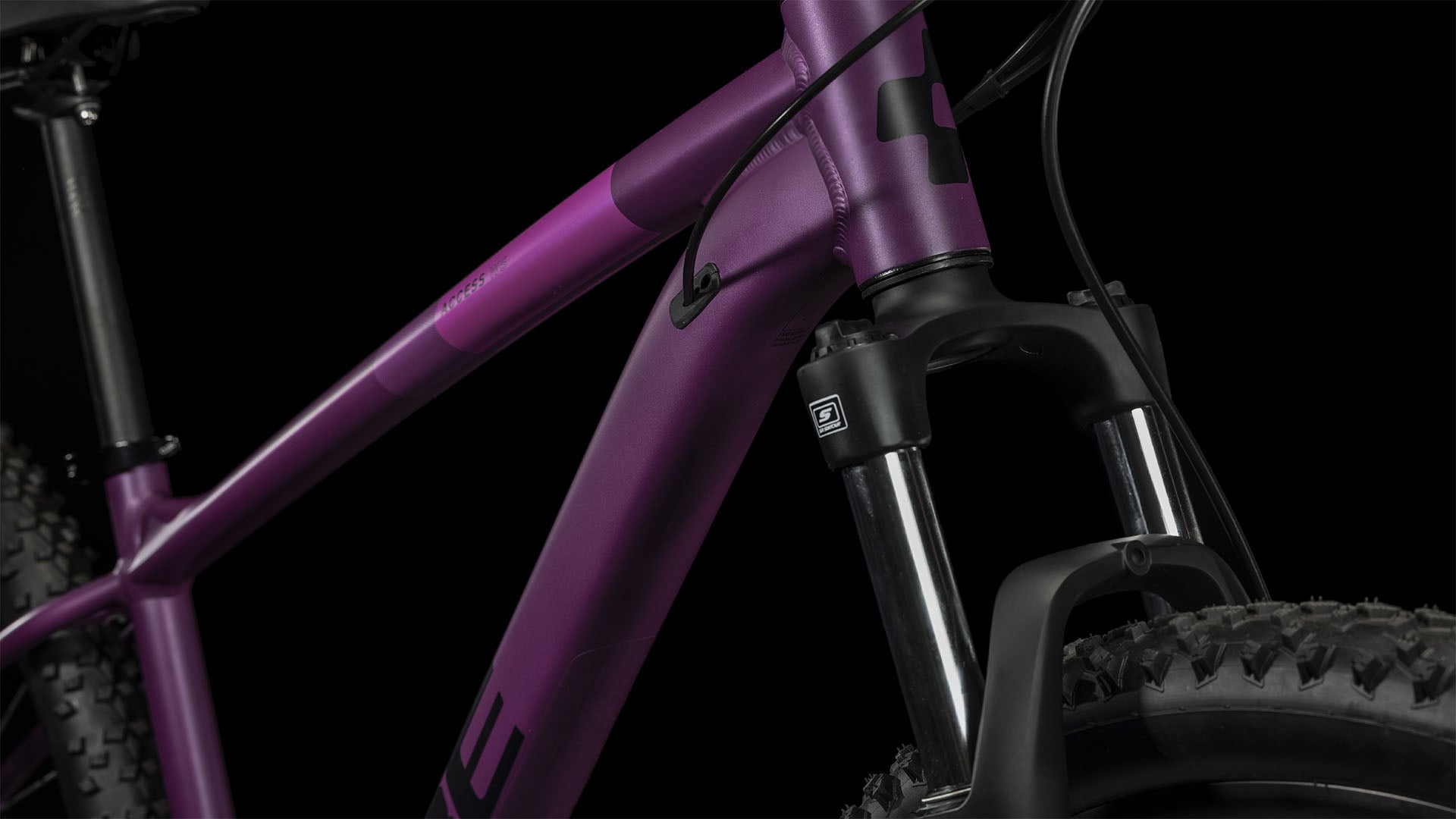 Bicicleta de MTB CUBE Access WS darkpurple'n'pink