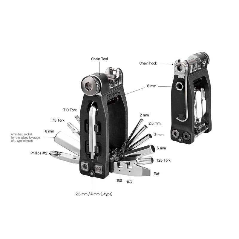 Multiherramienta TOPEAK Ninja Toolbox T16