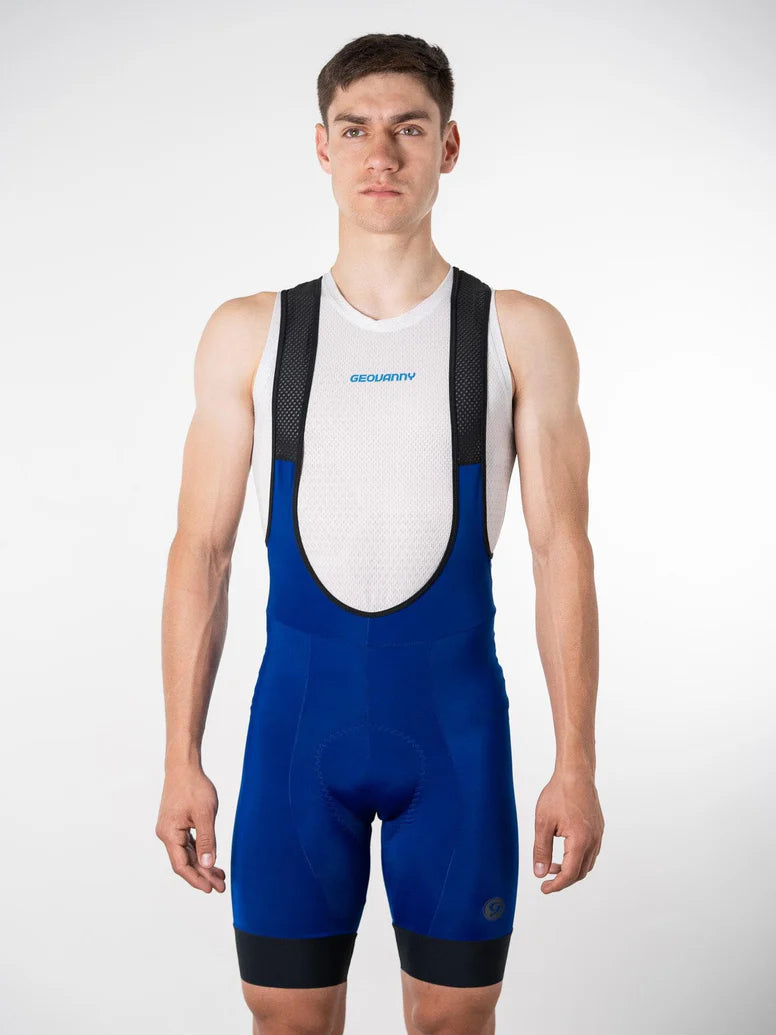 Bib shorts Geovanny Híbrido azul para caballero