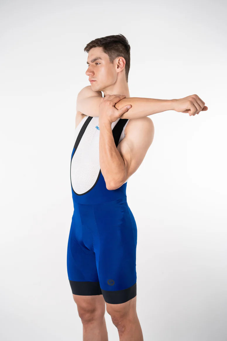 Bib shorts Geovanny Híbrido azul para caballero