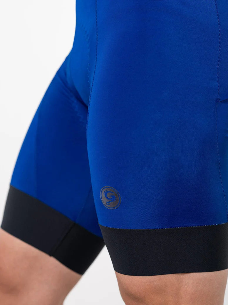 Bib shorts Geovanny Híbrido azul para caballero