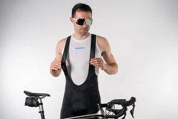 Bib shorts Geovanny Híbrido negro para caballero