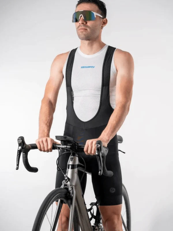 Bib shorts Geovanny Híbrido negro para caballero