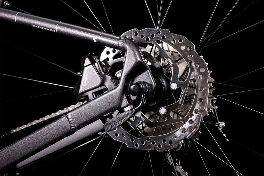 Bicicleta de montaña CUBE Aim SL 2022 Graphite'n'Metal / Transmisión 2x9 velocidades