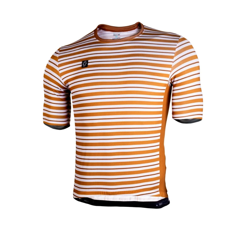 Jersey de Ciclismo Aphesis Sin Cierre para Hombre - Rusty (Talla S)