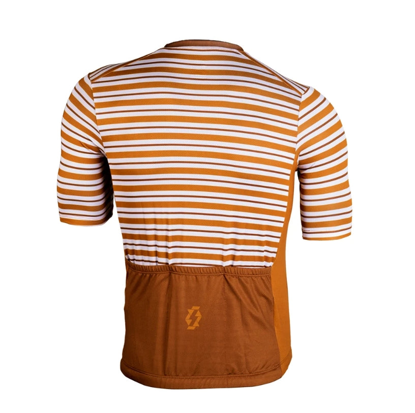 Jersey de Ciclismo Aphesis Sin Cierre para Hombre - Rusty (Talla S)