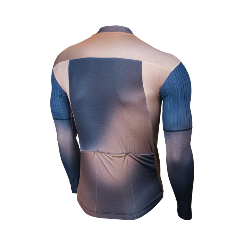 Jersey Manga Larga de Ciclismo APHESIS Premier Mochamousse para Hombre (M)