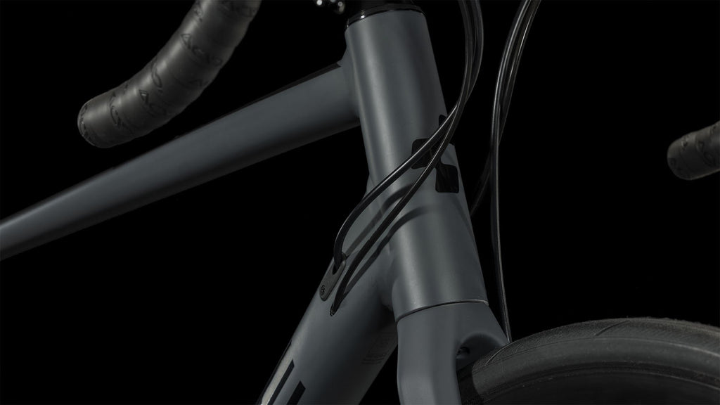 Bicicleta de ruta CUBE Attain SLX Grey'n'Black 2023 / Transmisión 2x11 velocidades