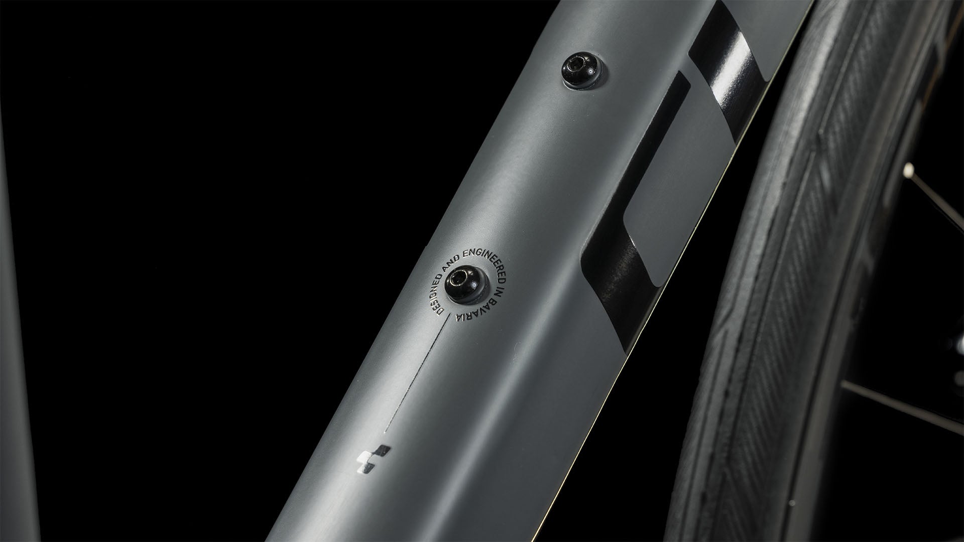 Bicicleta de ruta CUBE Attain SLX Grey'n'Black 2023 / Transmisión 2x11 velocidades