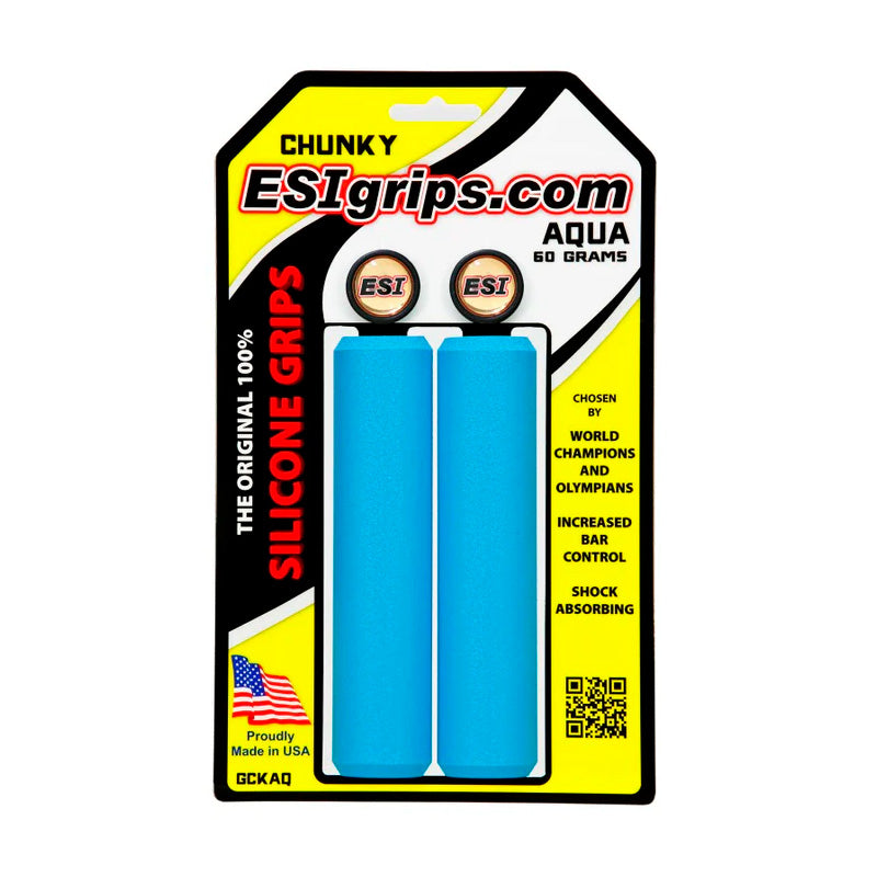 Puños ESI GRIPS Chunky Aqua