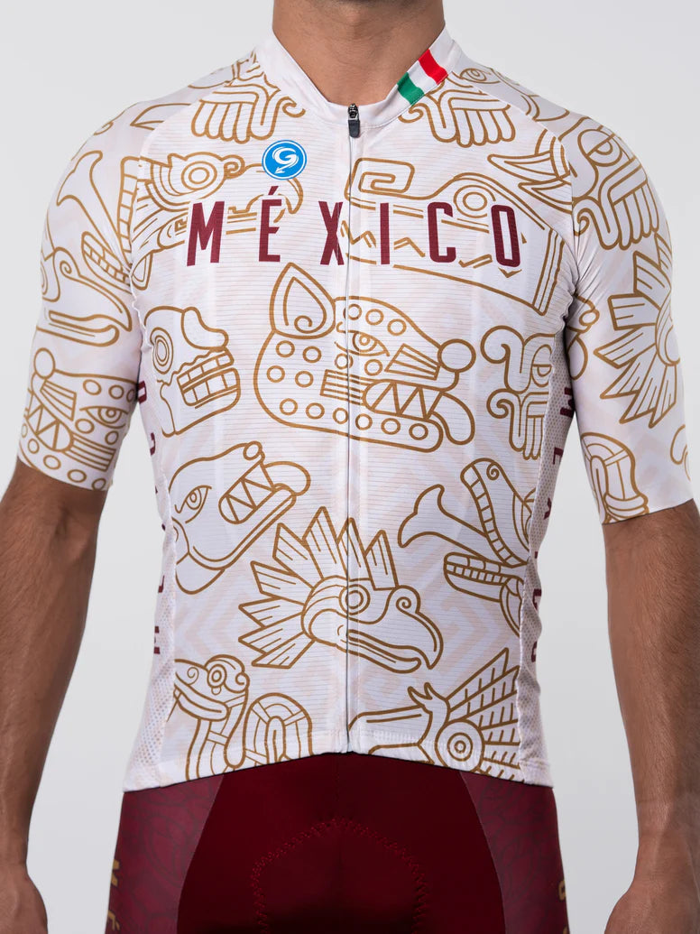 Jersey Geovanny Corsa México tinto para caballero