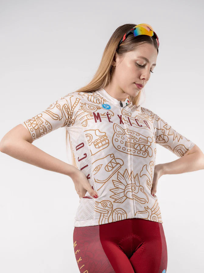 Jersey Geovanny Corsa México tinto para dama