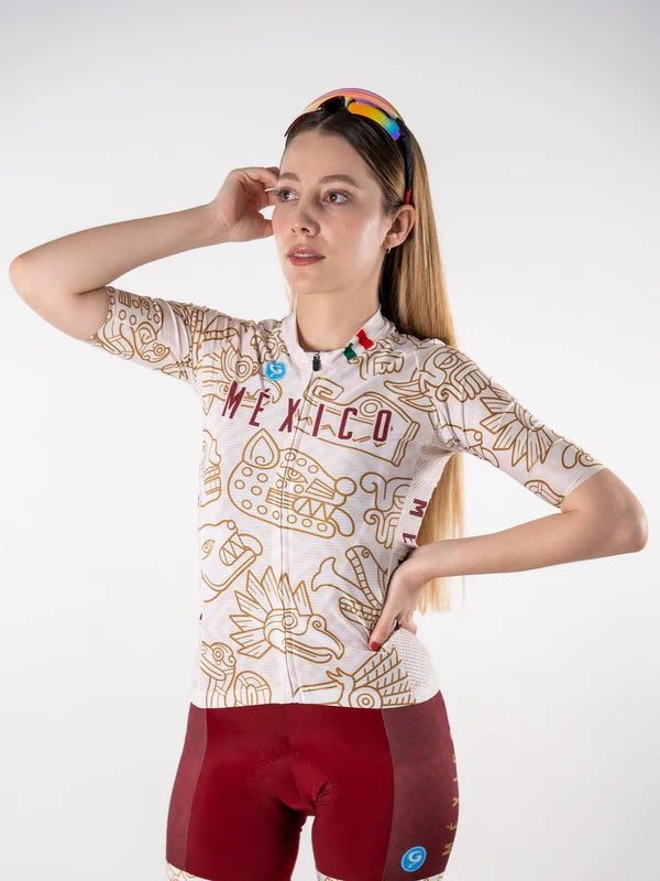 Jersey Geovanny Corsa México tinto para dama