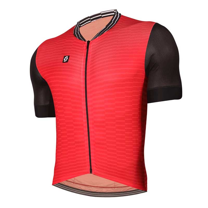 Jersey para Ciclismo APHESIS Red Vortex Manga Corta para Caballero