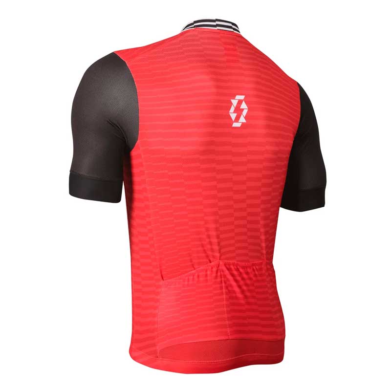 Jersey para Ciclismo APHESIS Red Vortex Manga Corta para Caballero