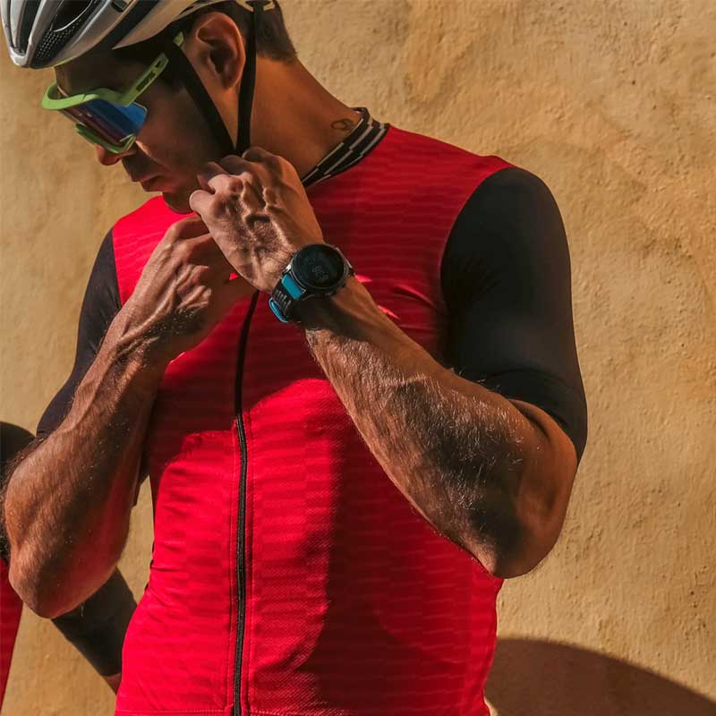 Jersey para Ciclismo APHESIS Red Vortex Manga Corta para Caballero