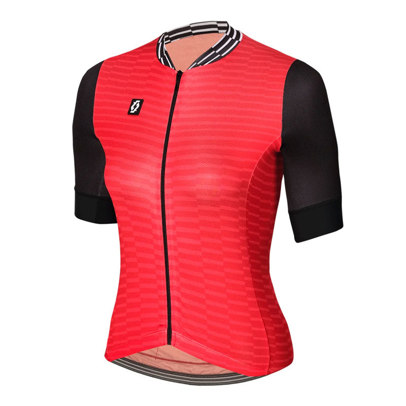 Jersey para Ciclismo APHESIS Red Vortex Manga Corta para Dama