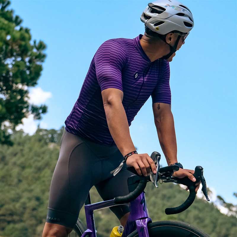 Jersey para Ciclismo APHESIS Violet Vortex para Caballero
