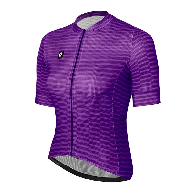 Jersey para Ciclismo APHESIS Violet Vortex Manga Corta para Dama