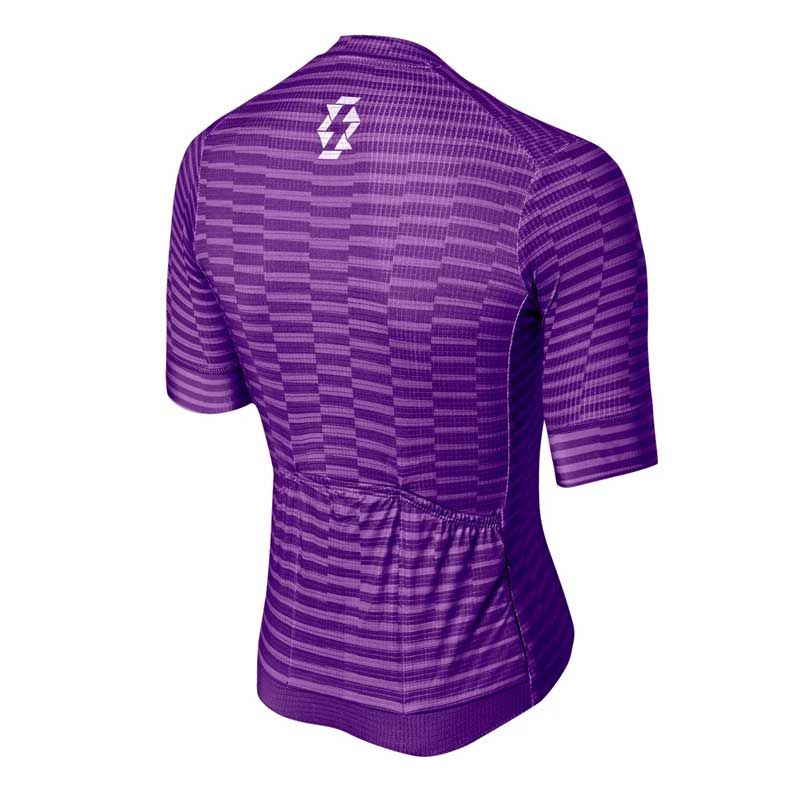 Jersey para Ciclismo APHESIS Violet Vortex Manga Corta para Dama