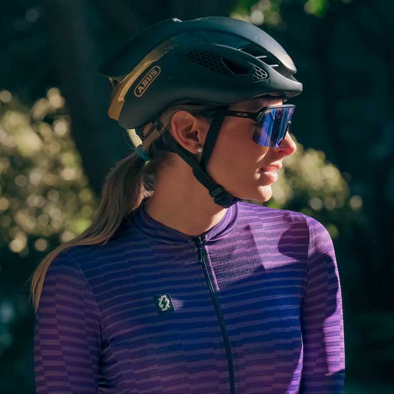 Jersey para Ciclismo APHESIS Violet Vortex Manga Corta para Dama