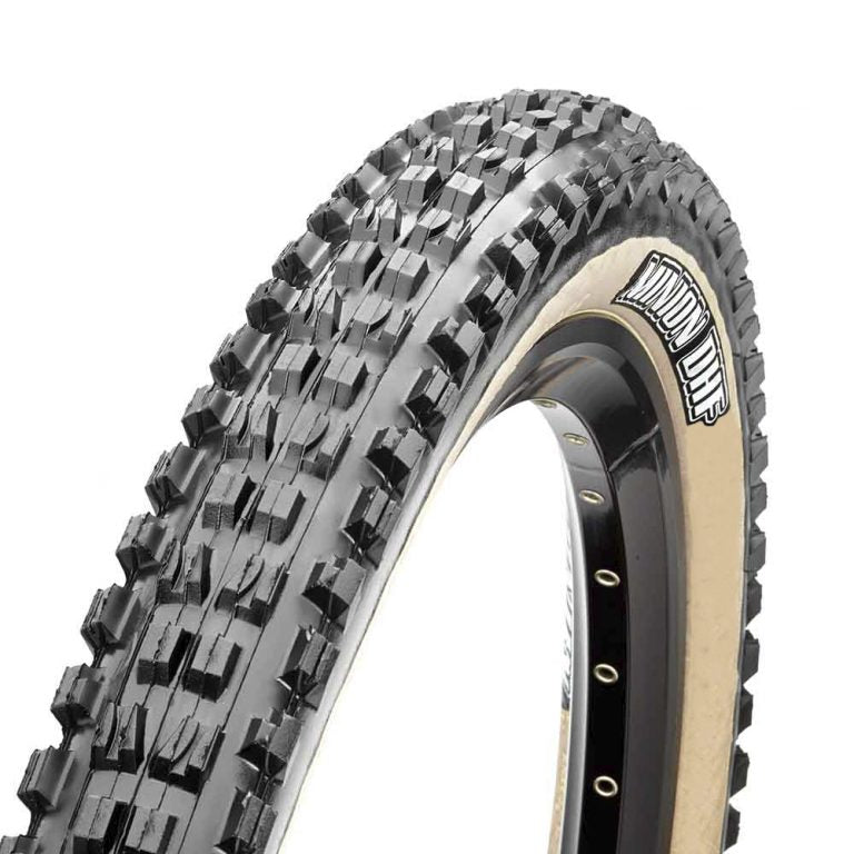 Llanta MTB Maxxis Minion DHF 29x2.60 EXO Tubeless Ready 60 TPI Plegable - Cara Caramelo (Skinwall)