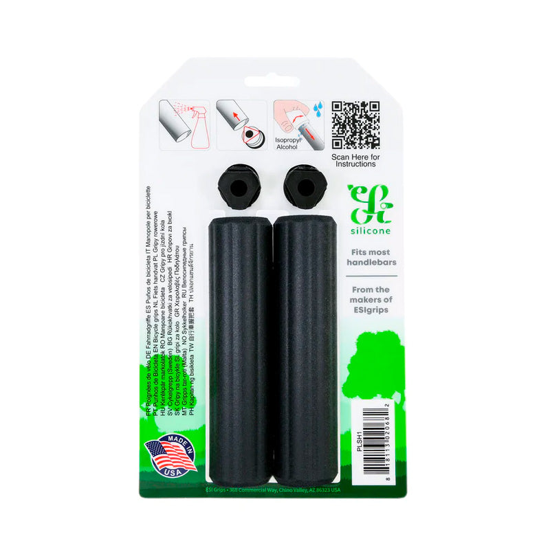 Puños ESI GRIPS Plush Silicone Negro