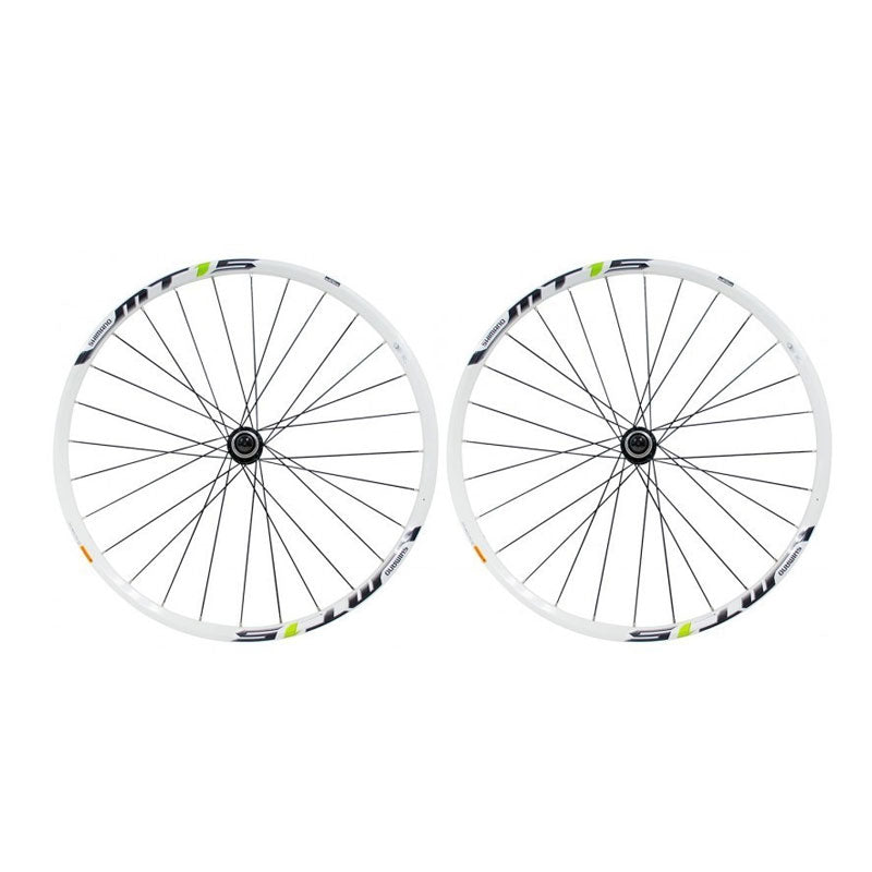 Juegos de rines SHIMANO MT15 para MTB / Rodado 29" / Blanco - Verde