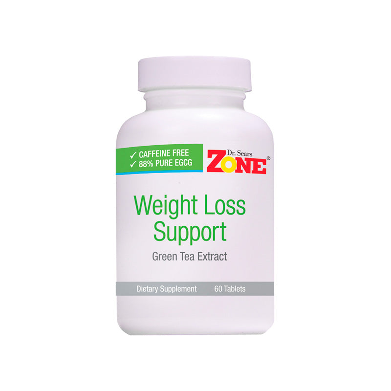 Weight Loss Support de DR SEARS ZONE / Botella de 60 cápsulas / Fórmula de apoyo para reducir peso / Extracto de té verde