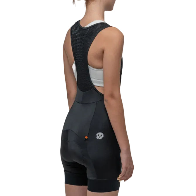 Bib Short de Ciclismo Geovanny Híbrido para Mujer - Negro (Talla M)