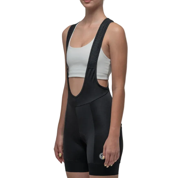 Bib Short de Ciclismo Geovanny Híbrido para Mujer - Negro (Talla M)
