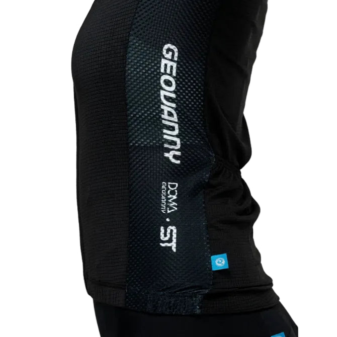 Jersey de Ciclismo Geovanny Doma ST para Mujer - Negro Oscuro (Talla S)