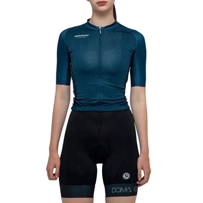 Jersey de Ciclismo Geovanny Doma ST para Mujer - Dark Oxford Blue (Talla M)