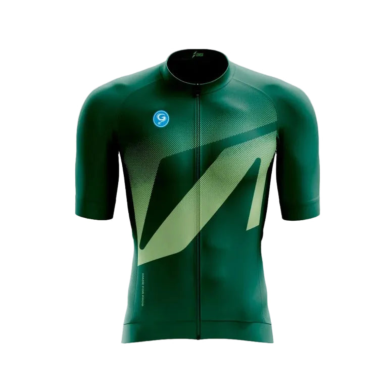 Jersey de Ciclismo Geovanny Corsa Advance para Hombre - Verde Pino (Talla L)